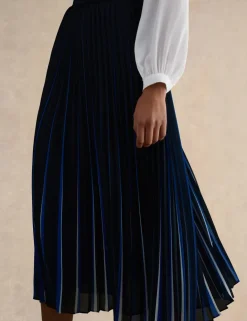 Pleated Midi Skirt