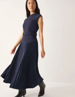 Pleated Mini Skater Dress