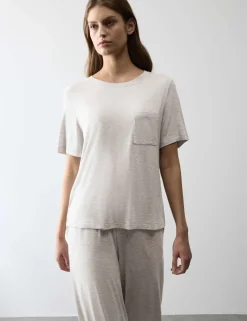 Pocket Detail Pyjama Top