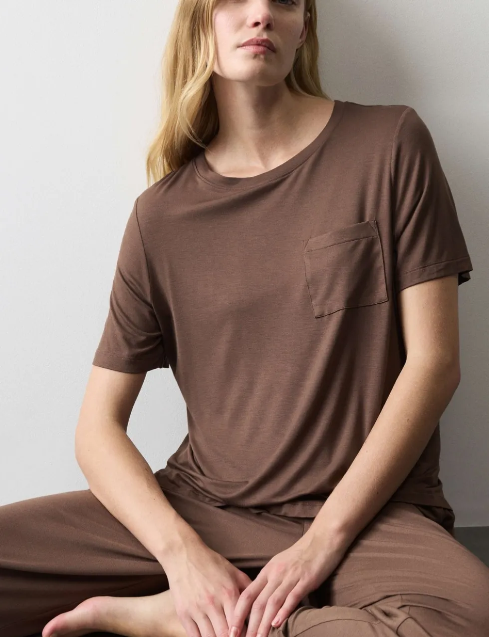 Pocket Detail Pyjama Top