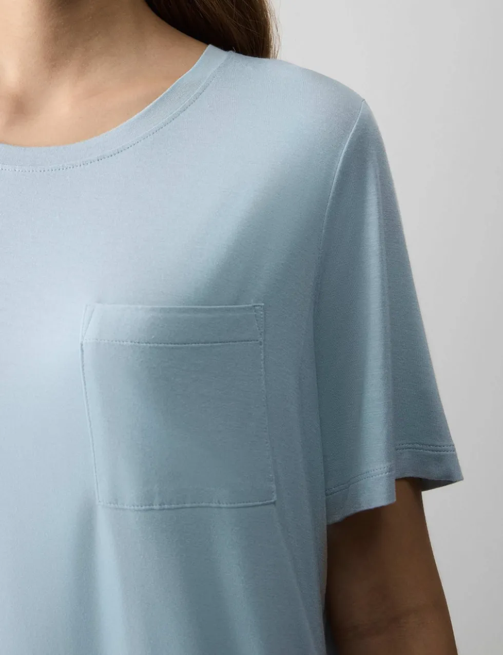 Pocket Detail Pyjama Top