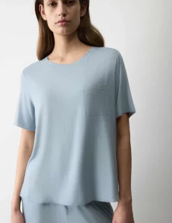 Pocket Detail Pyjama Top