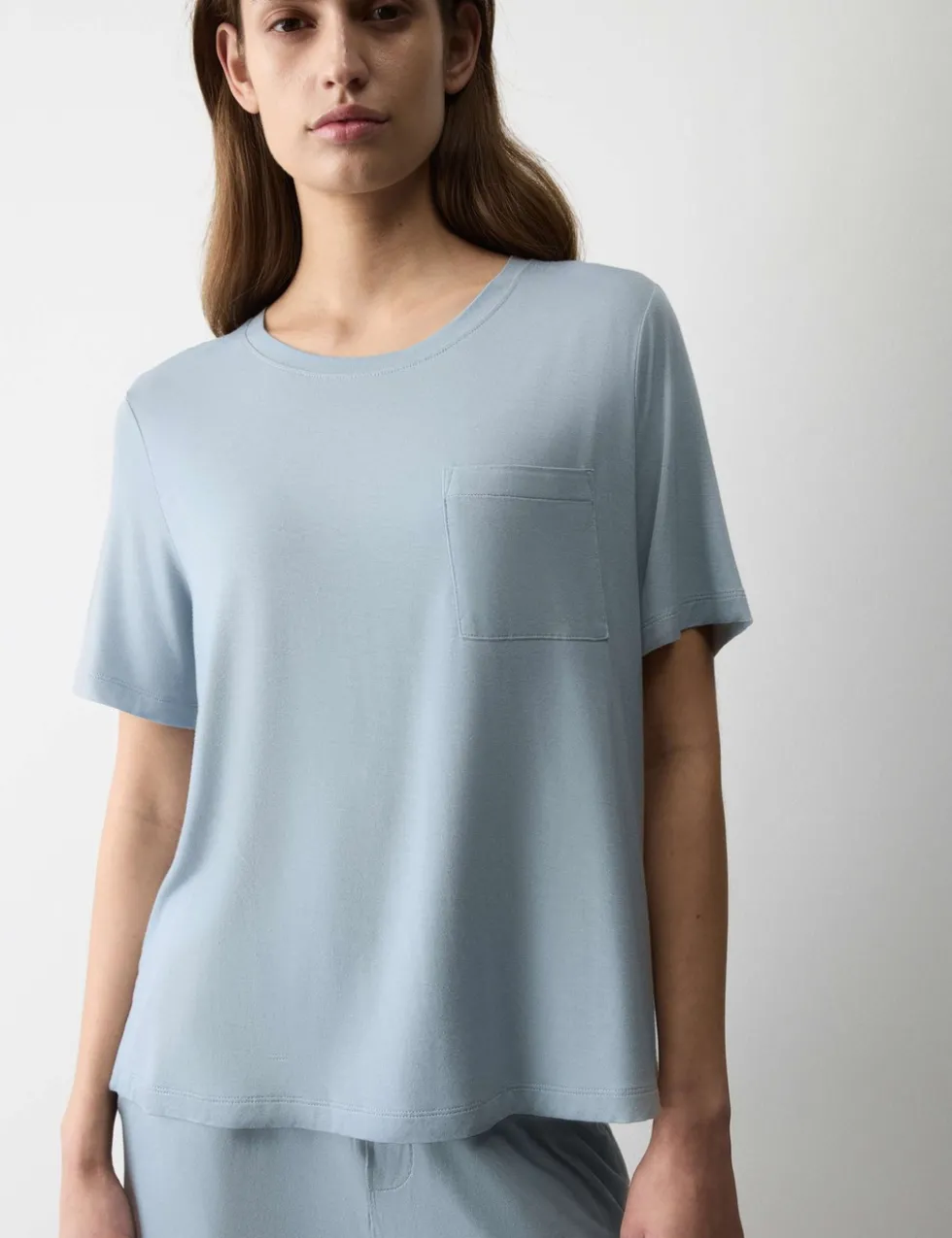 Pocket Detail Pyjama Top