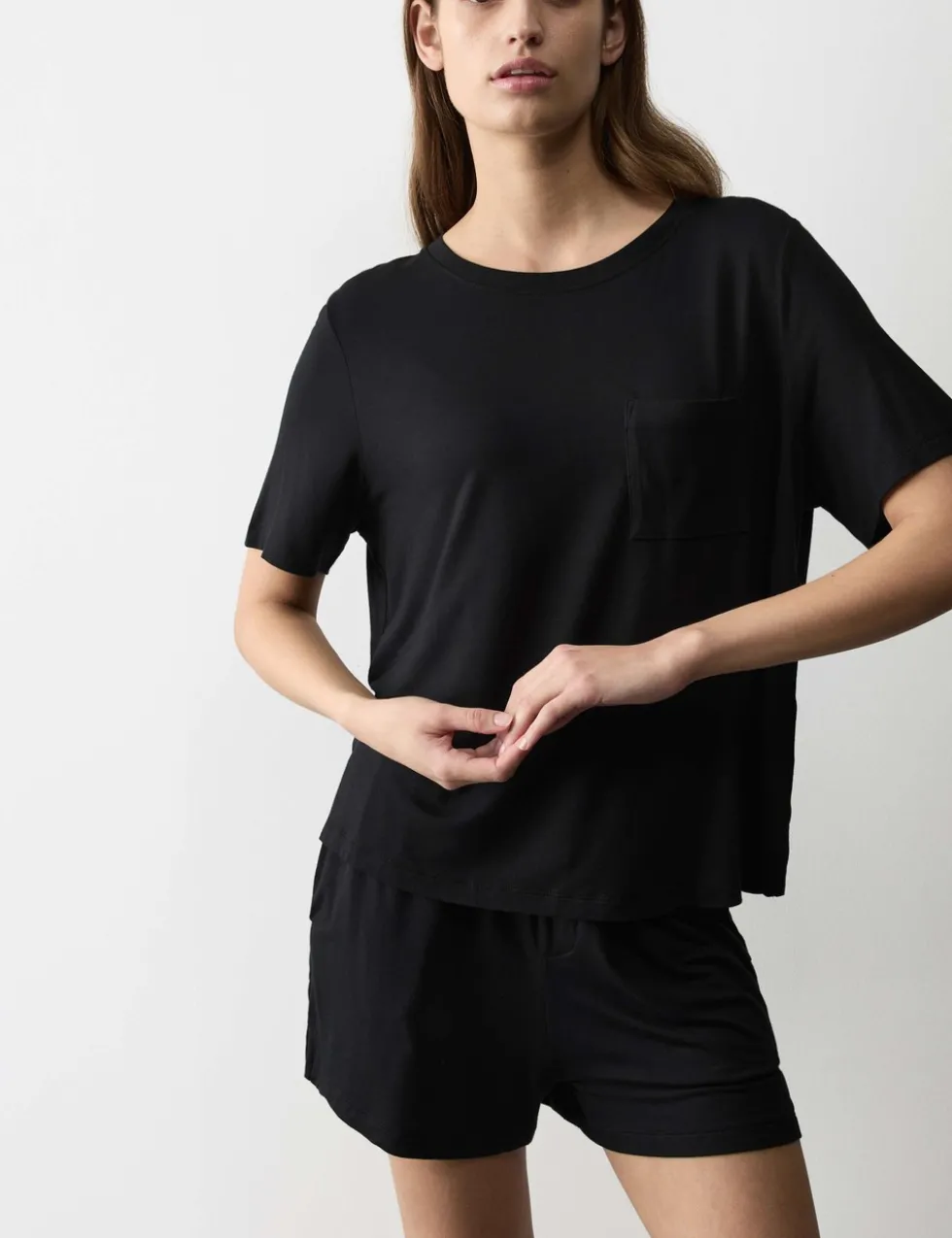 Pocket Detail Pyjama Top