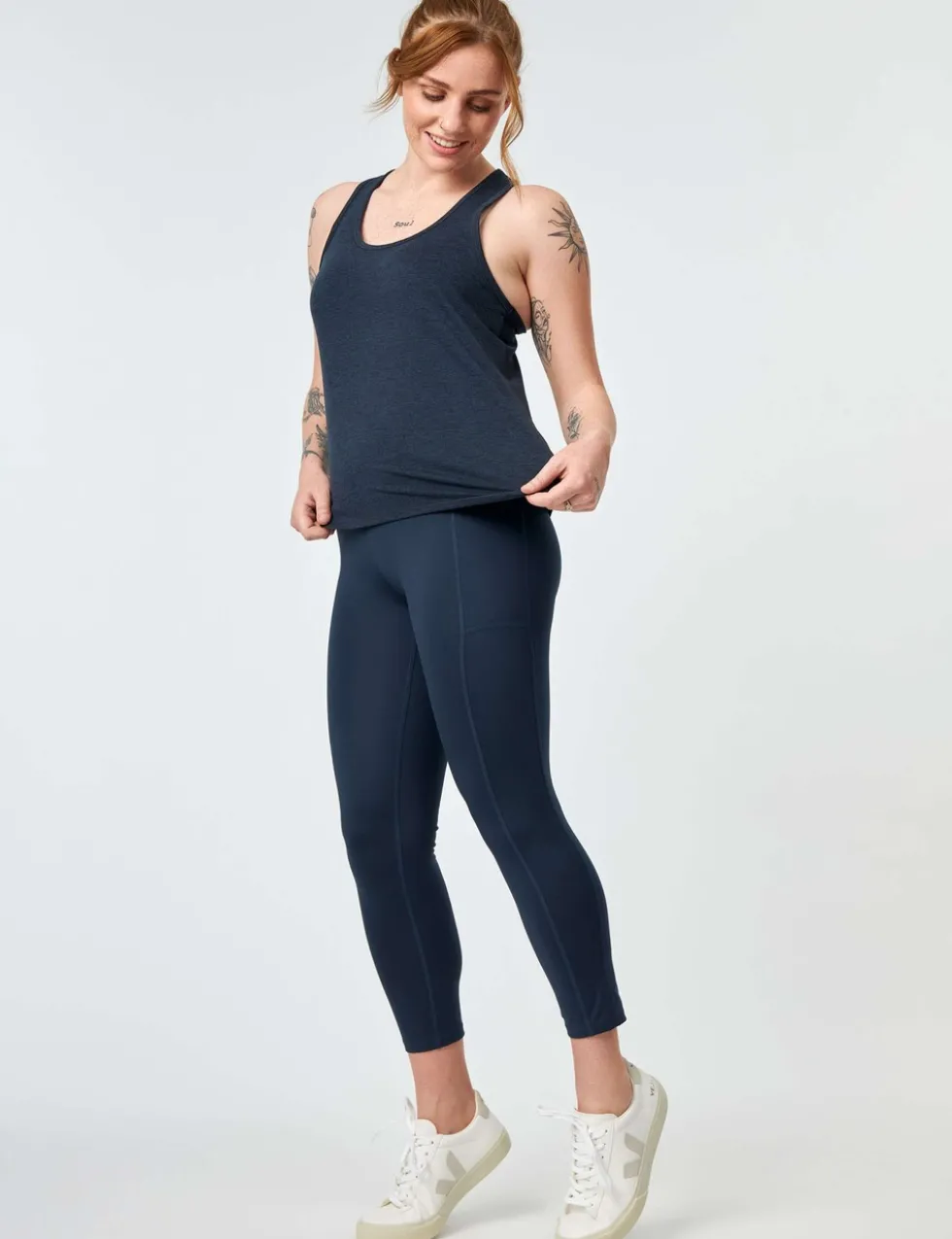 Pocket High Waisted 7/8 Leggings