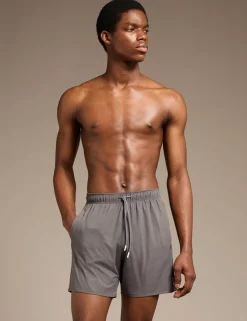 Pocketed Signature Stripe Swim Shorts