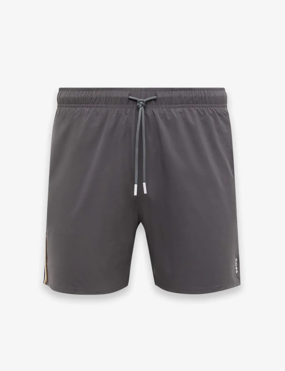 Pocketed Signature Stripe Swim Shorts