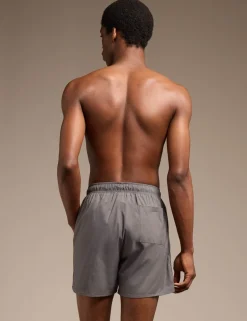 Pocketed Signature Stripe Swim Shorts
