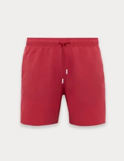 Pocketed Signature Stripe Swim Shorts