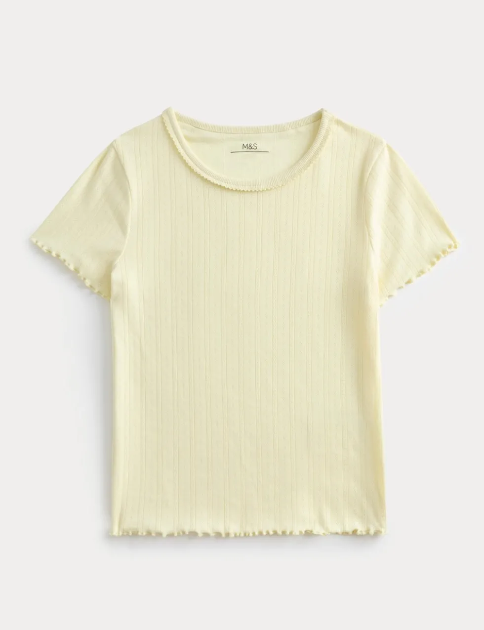 Pointelle Brushed Pyjama Top (6-16 Yrs)