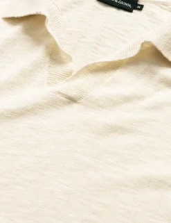Poison Bay Linen Blend Knitted Polo Shirt