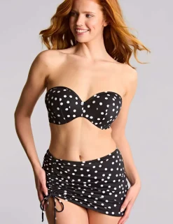 Polka Dot Bandeau Bikini Top (D-H)