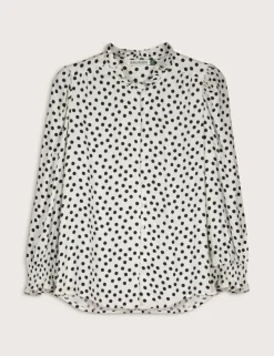 Polka Dot Button Through Blouse