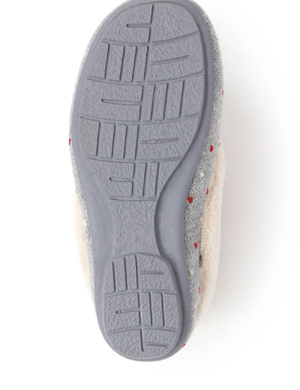 Polka Dot Faux Fur Lined Slippers