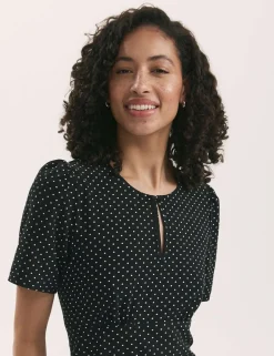 Polka Dot Midi Tea Dress