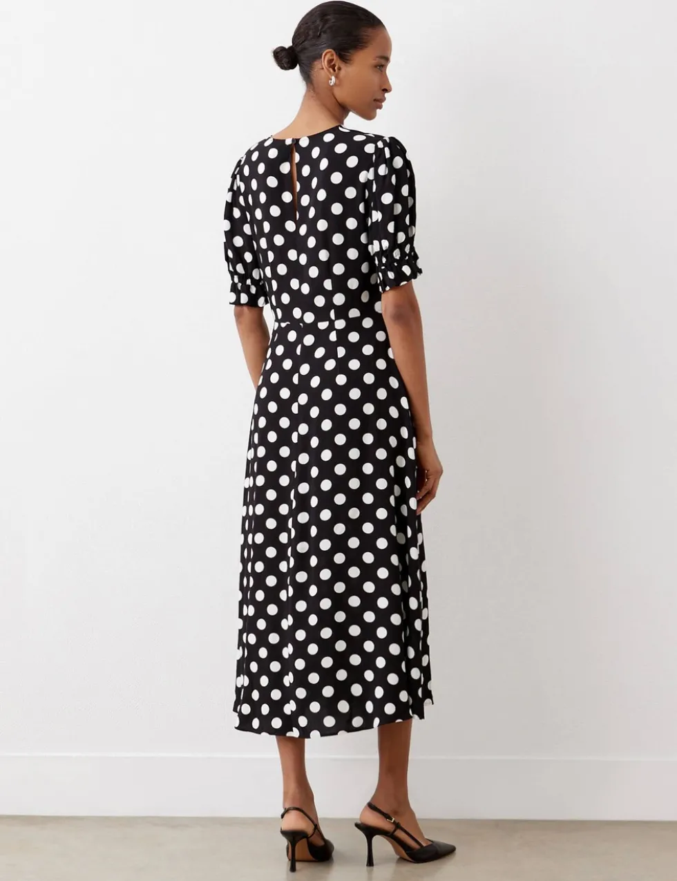 Polka Dot Midi Tea Dress
