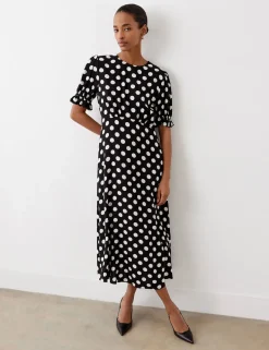 Polka Dot Midi Tea Dress