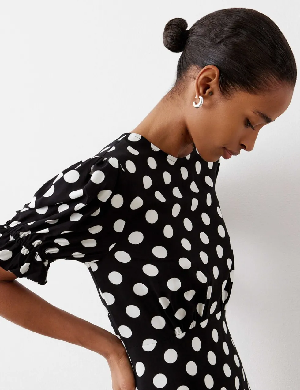 Polka Dot Midi Tea Dress