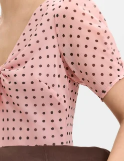 Polka Dot Puff Sleeve Midaxi Tea Dress