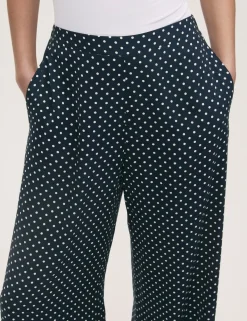 Polka Dot Wide Leg Trousers