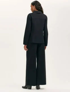 Ponte Jersey Collared Jacket