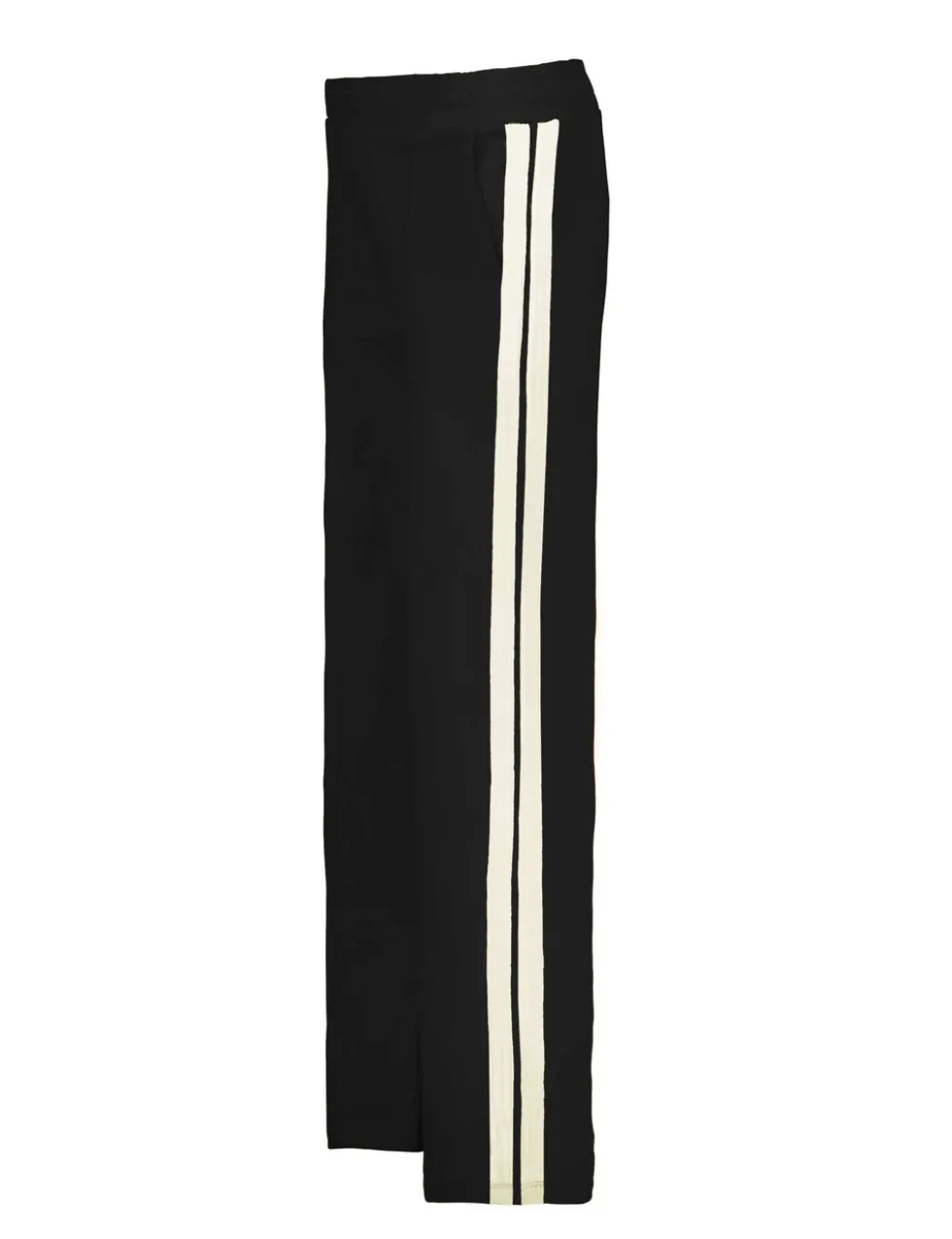 Ponte Side Stripe Wide Leg Trousers