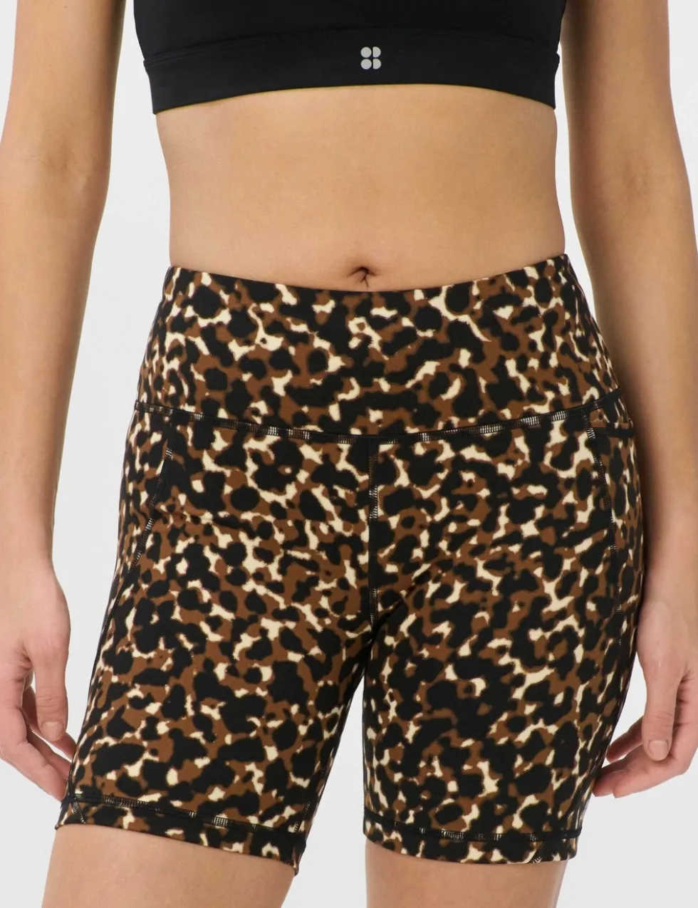 Power Animal Print 6" Biker Shorts