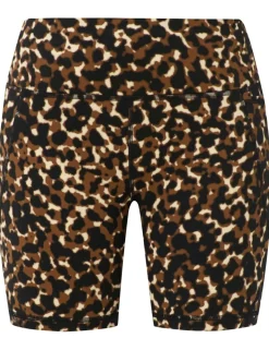 Power Animal Print 6" Biker Shorts