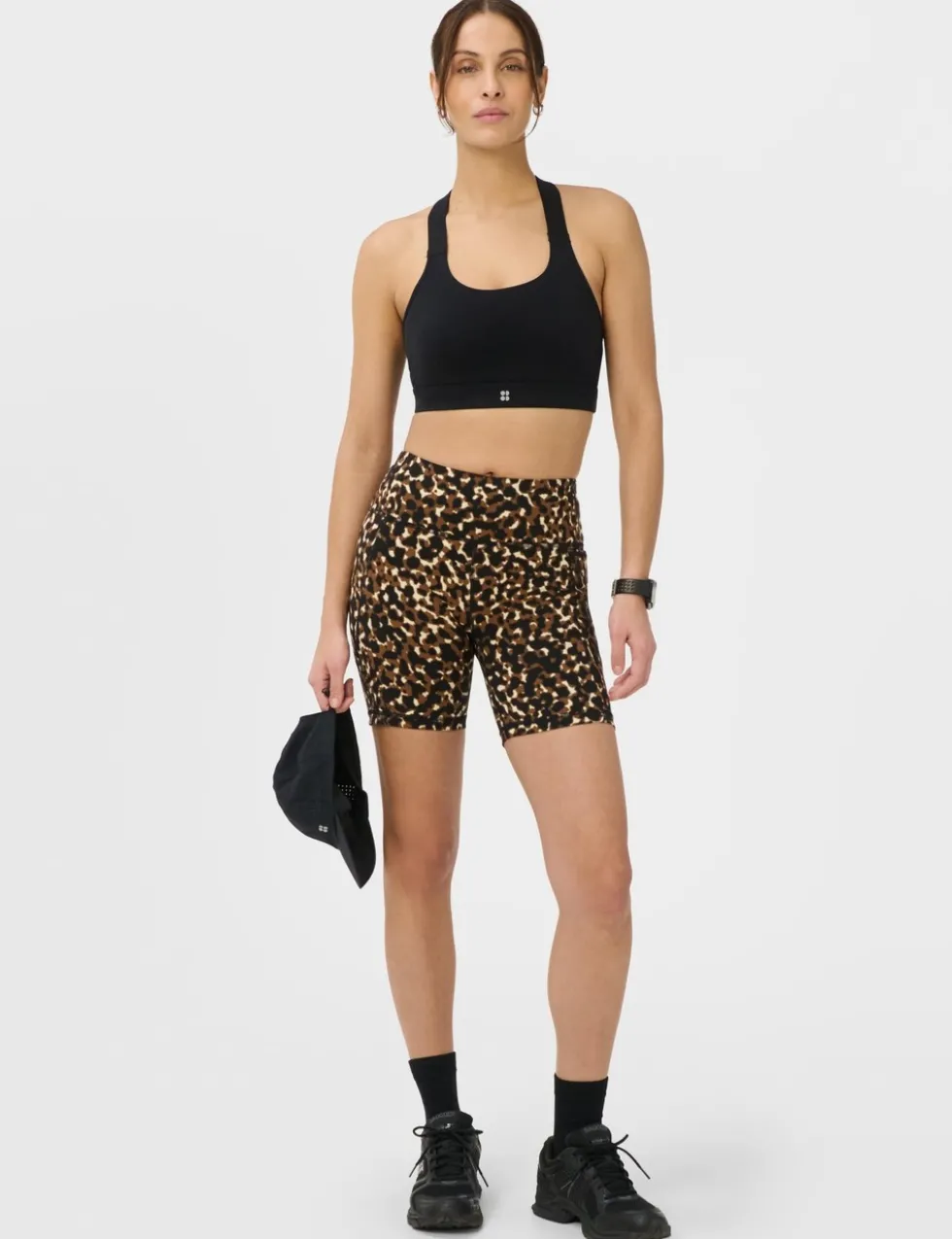 Power Animal Print 6" Biker Shorts