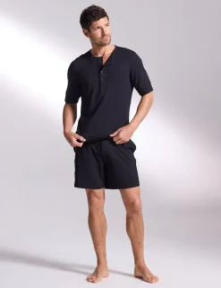 Premium Cotton Modal Henley Pyjama Tee