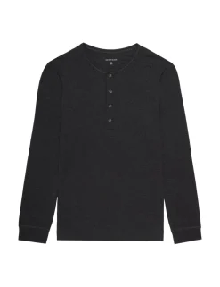 Premium Cotton Modal Long Sleeve Henley Pyjama Top