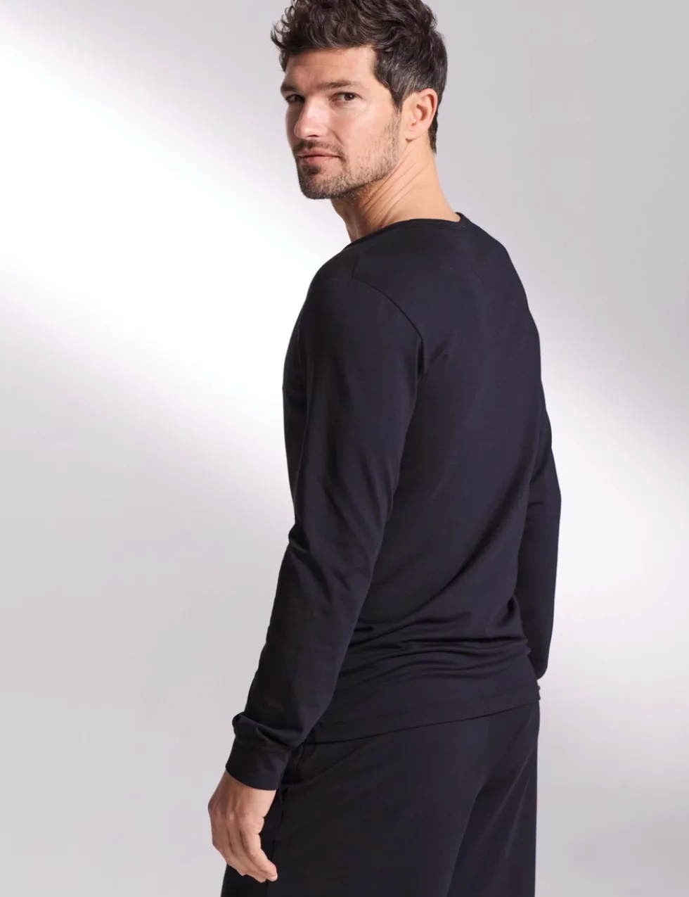 Premium Cotton Modal Long Sleeve Henley Pyjama Top