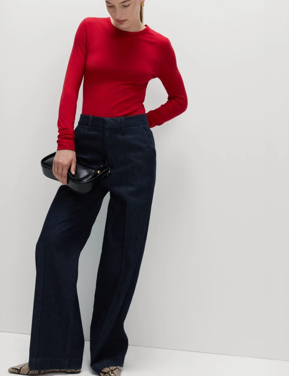 Premium High Rise Denim Trousers