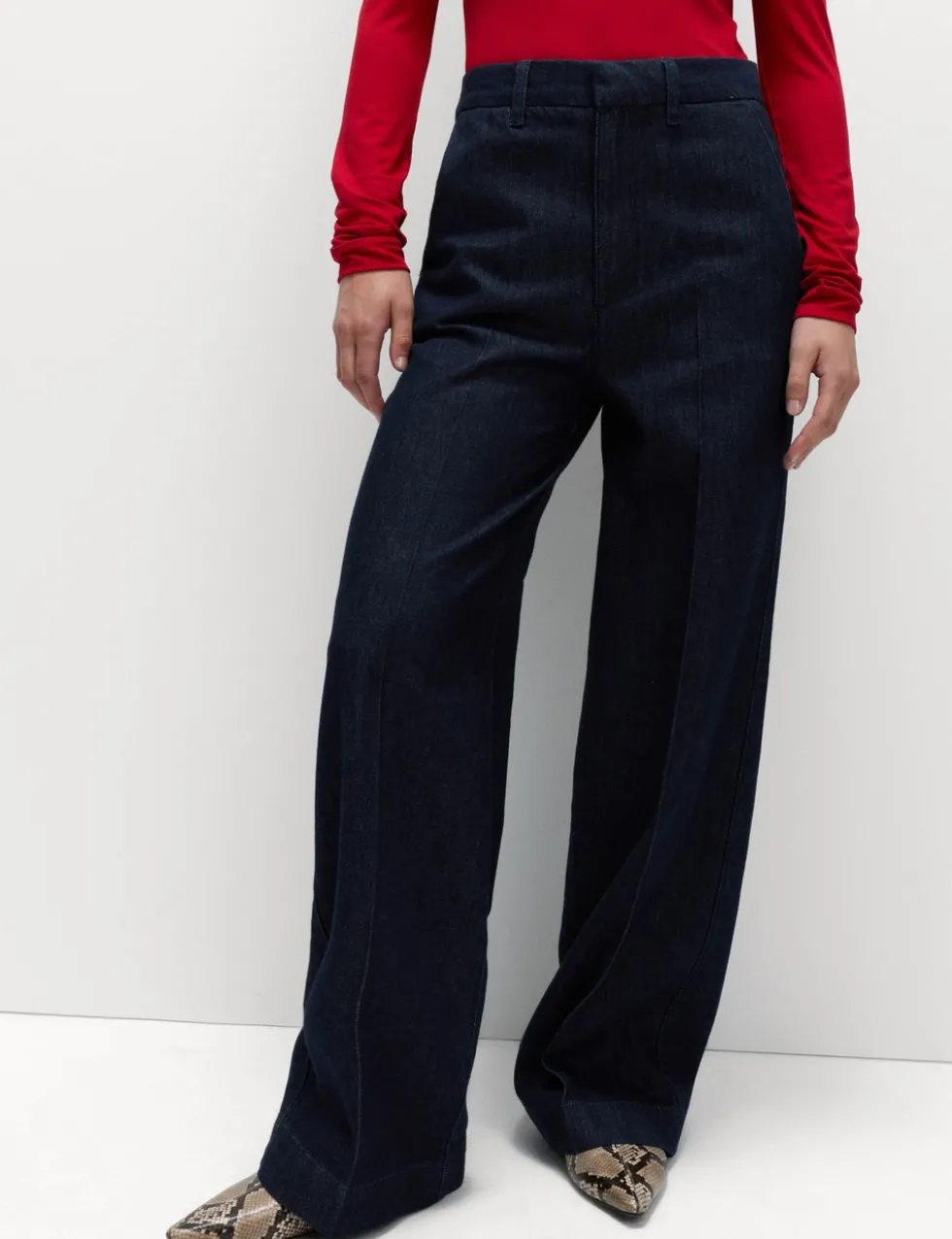 Premium High Rise Denim Trousers