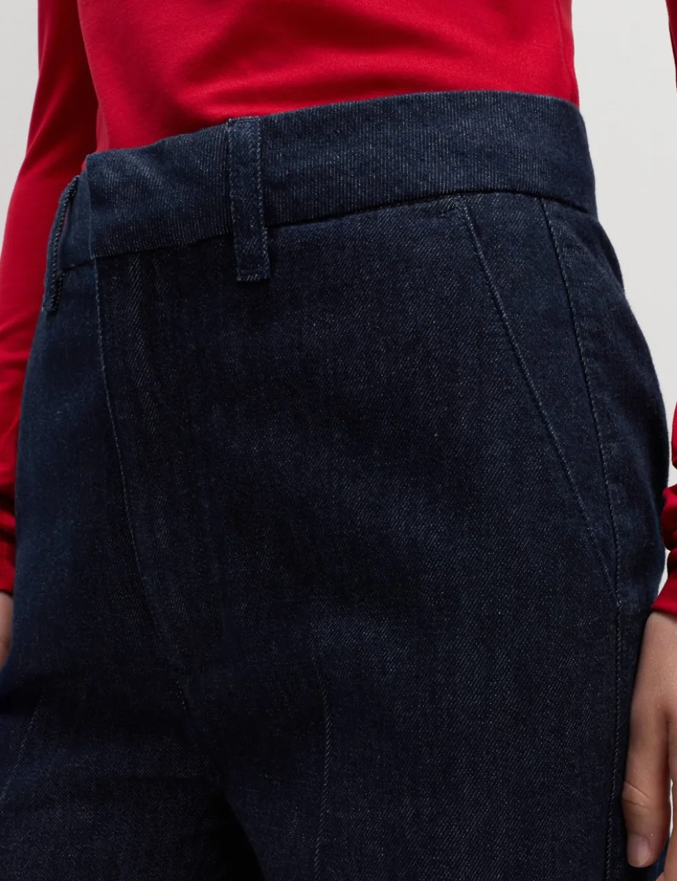 Premium High Rise Denim Trousers