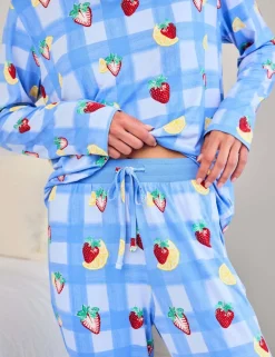 Print Crew Neck Pyjama Set