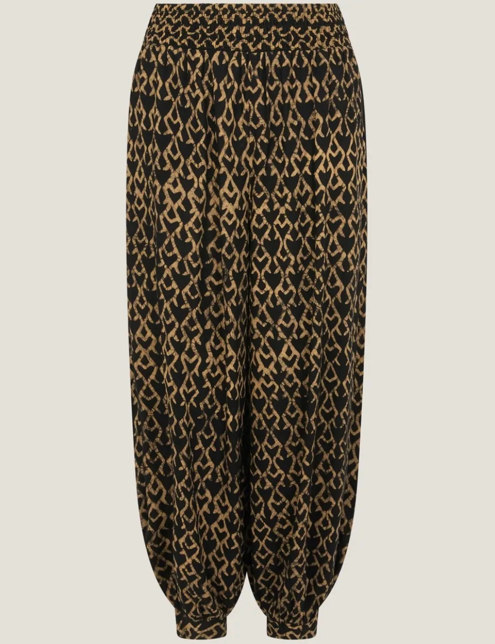 Print Cuffed Beach Trousers