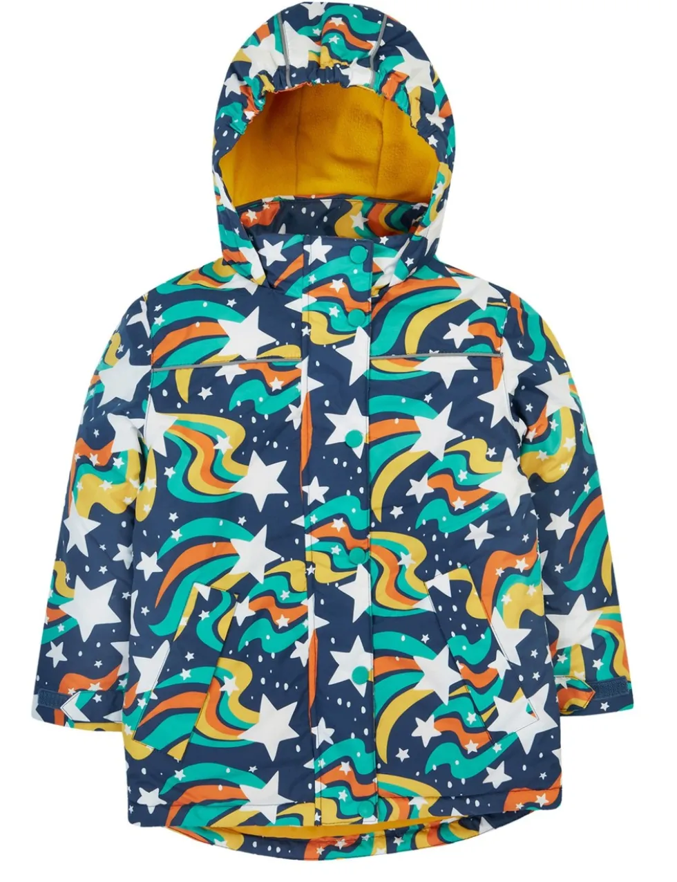 Printed Fleece Lined Raincoat (1-10 Yrs)