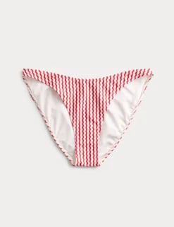 Printed High Leg Bikini Bottoms