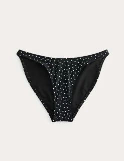 Printed High Leg Bikini Bottoms
