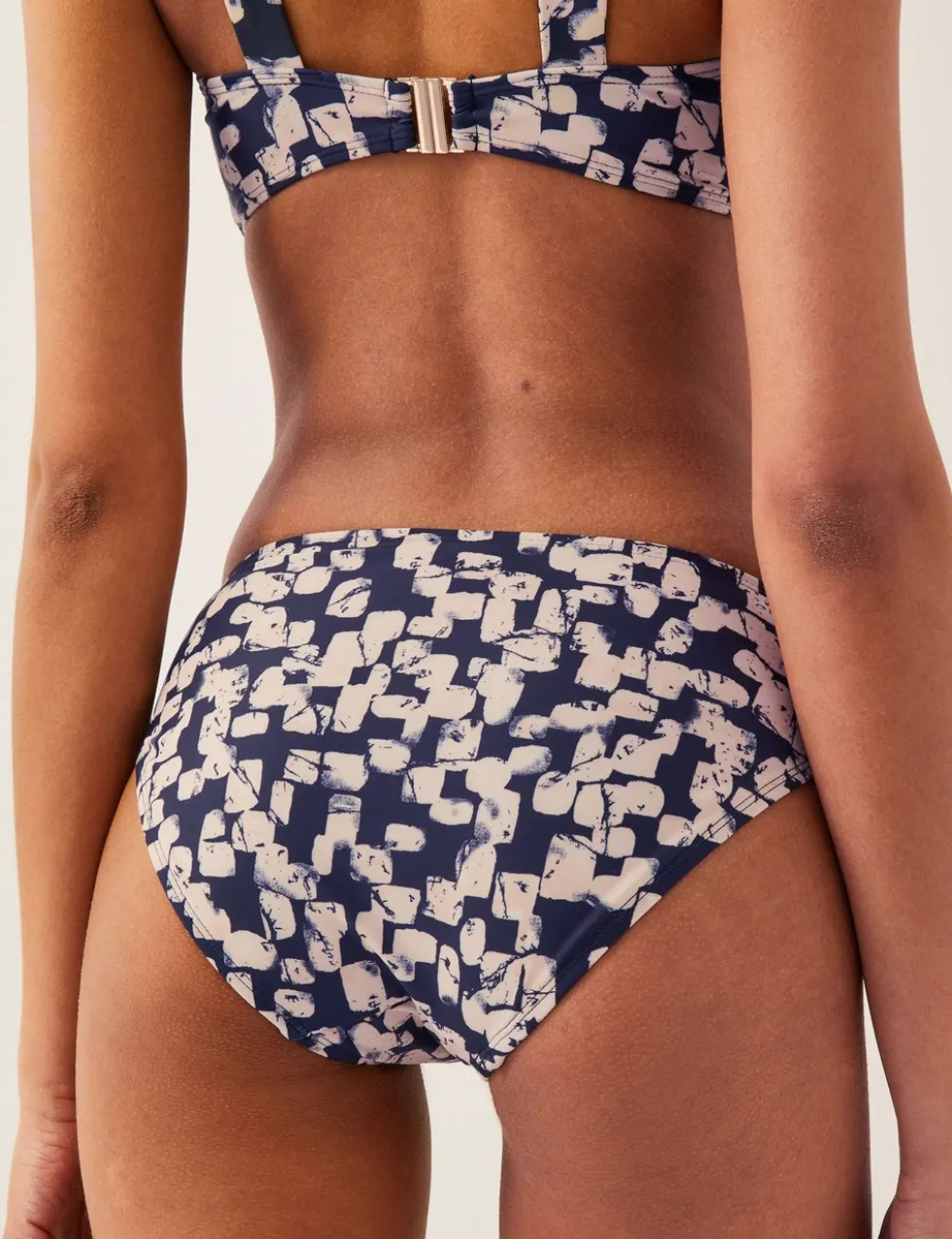 Printed High Leg Bikini Bottoms