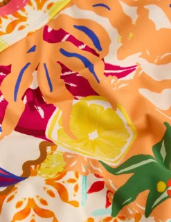 Printed High Waisted Bikini Bottoms