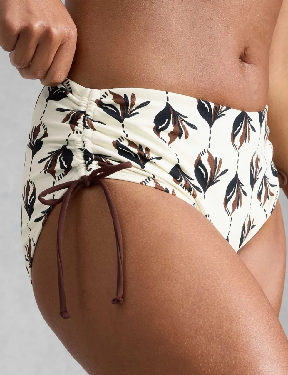Printed High Waisted Bikini Bottoms