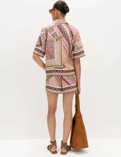 Printed High Waisted Shorts