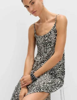Printed Jersey Midaxi Beach Dress