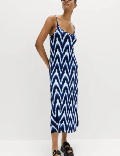 Printed Jersey Midaxi Beach Dress
