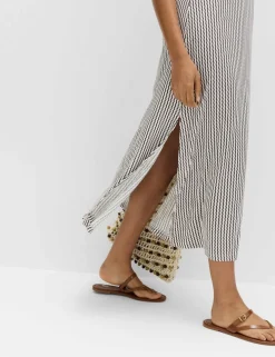 Printed Jersey Midaxi Beach Dress