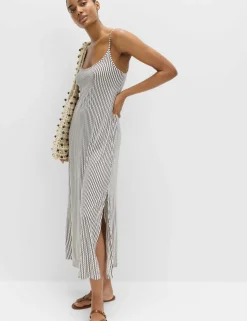 Printed Jersey Midaxi Beach Dress