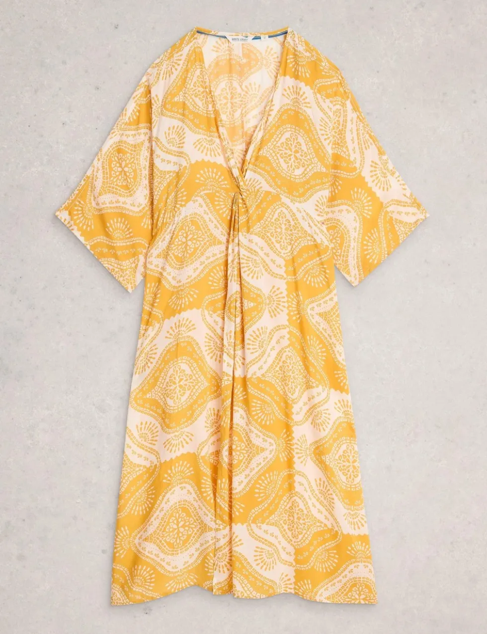 Printed Kimono Beach Dress