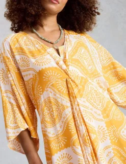 Printed Kimono Beach Dress